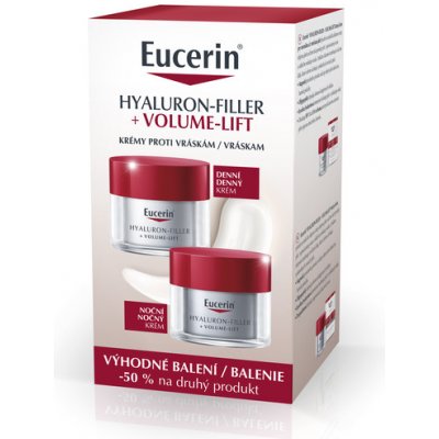 Eucerin Hyaluron-Filler+ Volume Lift denný a nočný krém 50 ml + 50 ml darčeková sada