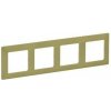 Legrand Valena Life - Štvornásobný rámik, zelená - 754084