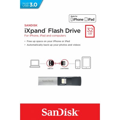 SanDisk iXpand Flash Drive 32GB V2 SDIX30C-032G-GN6NN