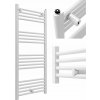 Vodný kúpeľňový radiátor Granitan 511 W 500 x 1200 mm biely