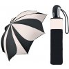 Pierre Cardin Sunflower White & Black dámsky skladací dáždnik černo bílý