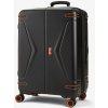 Cestovní kufr ROCK TR-0251/3-M ABS - černá 72 l + 20% expander