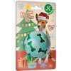 JK ANIMALS, Vianočná hračka - TPR lopta, pískacia, 7,5 cm