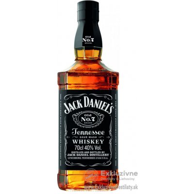 Jack Daniel's 40% 0,7 l (čistá fľaša)