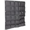 Merco Wall Grow Bag 36 textilné kvetináče na stenu čierna
