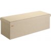 Casaria Edmund taburet s úložným priestorom 115 x 38 x 38 cm béžová