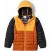 Columbia Powder Lite Boys Hooded Jacket Chlapčenská Bunda Farba: Warm Copper, Mango, Black, Veľkosť: 152 1802901858
