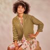 Prešívaná bunda s kimono golierom khaki 042 Blancheporte