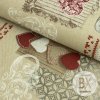 Bavlna Tália - Patchwork srdiečka červená