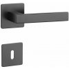 MPkovania SH - KVADRAT - HR 1760 3SM, kľučka/kľučka, rozety BB, CIM - čierna matná (F5)