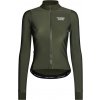 Dámsky zimný cyklistický dres Pas Normal Studios Women's Mechanism Thermal Long Sleeve Jersey - Dark Olive S