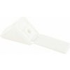 uholník plastový malý biela