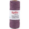 MACRAME CORD FINE 2,5mm Katia Farby MACRAME CORD FINE: 212 tmavá vresová