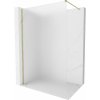 Mexen, Mexen Kioto-X sprchová stena 90 x 200 cm, matná 10 mm, zlatá - 800-090-101-50-30-X