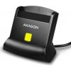 AXAGON CRE-SM2, USB externá 4-slotová čítačka čipových kariet/ID kariet (eCitizen) + SD/microSD/SIM