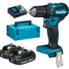 MAKITA Aku bezuhlíkový skrutkovač Li-ion LXT 18V/2,0 Ah, Makpac DDF485RAJ