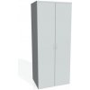 Hobis Šatníková skriňa Strong, zámok, 80x192x60 cm, sivá/sivá