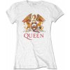 Queen Tričko Classic Crest Womens White XL