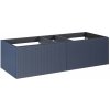 Elita Soho Slim skrinka 120x45.3x31.8 cm závesná kúpeľňová skrinka pod umývadlo modrá RE081204047030