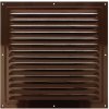 VENTS Ventilačná mriežka so sieťkou kovová 200 x 200 mm hnedá