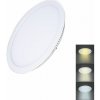 Solight LED vstavaný panel 6W, 450lm, CCT, 3000K/4000K/6000K, okrúhly [WD146]