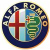 ALFA ROMEO Živicové samolepky na stredy kolies 55mm - 4ks modrá