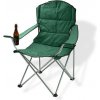 DEMA Kempingová / záhradná stolička skladacia, zelená