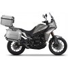Kompletná sada hliníkových kufrov SHAD TERRA, 55L horný kufor + 47L / 47L bočné kufre, vrátane montážnej sady a dosky SHAD Moto Morini X-Cape 649