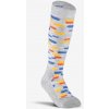 WEDZE Detské lyžiarske ponožky 500 s potlačou 35-38