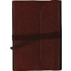 NKJV, Journal the Word Bible, Large Print, Premium Leather, Brown, Red Letter (Thomas Nelson)(Pevná)