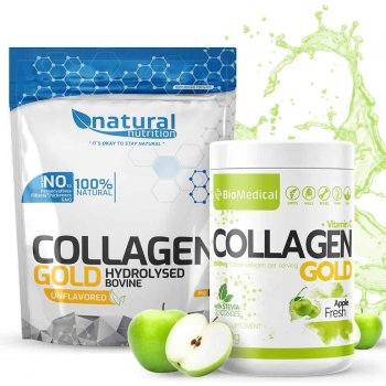 Collagen Gold hydrolyzovaný kolagén 300 g Stevia Apple Fresh