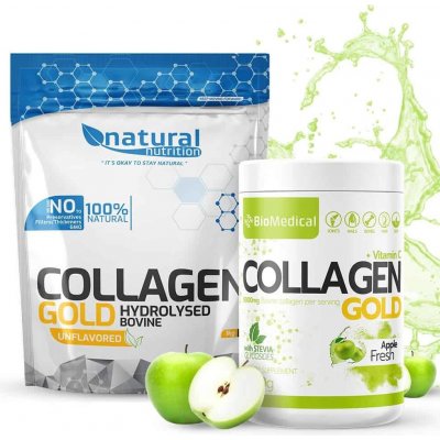 Collagen Gold hydrolyzovaný kolagén 300 g Stevia Apple Fresh