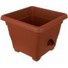 Samozavlažovací Plastia BERGAMOT terakota 30 x 30 cm