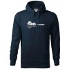 Gitara príroda - Mikina pánska Cape s kapucňou - 5XL ( Tmavomodrá (veľmi tmavá - skoro čierna) )