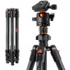K&F 1.6m Carbon Fiber Lightweight Travel Tripod with 36mm Metal Ball Head Load Capacity 8kg,Quick Release Plate,for DSLR Cameras Indoor Outdoor Use K254C2+BH-36L K&F Concept