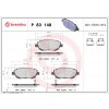 Sada brzdových platničiek, vždy 4 kusy v sade BREMBO P 83 148 (P83148)