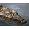 ZUTY Maľovanie podľa čísel - ALIGÁTOR HLAVA VO VODE II (D. RUSTY RUST) Rámovanie: vypnuté plátno na rám, Rozmer: 80x100 cm