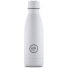 Termo fľaša z nerezovej ocele COOL BOTTLES Mono White trojvrstvová 350 ml