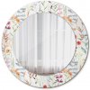 Okrúhle zrkadlo s potlačou Divoké kvety fi 50 cm