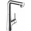 Hansgrohe Talis S - Páková umývadlová batéria 210 s otočným výtokom a odtokovou súpravou s tiahlom, chróm 72105000