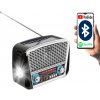 BLOW RA17 Multifunkčné prenosné rádio FM AM SW s Bluetooth a solárnym nabíjaním