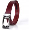 Kožený opasok s automatickou prackou PEARL Bordová