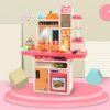 65 kusová Mama Kiddies KitchenStar set detská kuchynka - v ružovej farbe