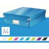 Archivačná krabica LEITZ WOW Click & Store A4 28.1 x 10 x 37 cm, modrá (60580036)