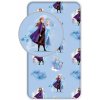 Jerry Fabrics Jersey plachta Frozen 2 Blue Leaves 90x200