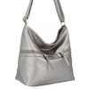 Dámská kabelka listonoška Herisson tmavo strieborná 1052L2096