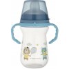 Canpol babies Hrnček so silikónovým náustkom FirstCup BONJOUR PARIS 250ml - modrý