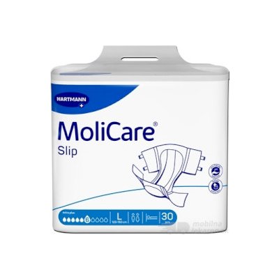 MoliCare Slip extra plus 6 kvapiek L inkontinenčné nohavičky, 120 - 150 cm, 2283 ml, 1x30 ks