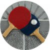 BL.D.13 - Figúrka odlievaná disk BLAZE stolný tenis - pr. 7 cm