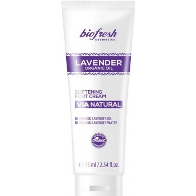 Bio Fresh Cosmetic BIOFRESH Lavender Organic Oil Zmäkčujúci krém na nohy s organickým levanduľovým olejom Lavender 75ml